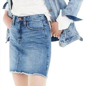 J. Crew Vintage Y2K Blue Denim Mini Jean Skirt